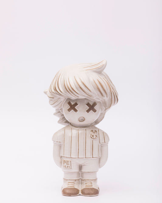 LA.RETRO.LEYENDA.WHITE escultura en cerámica, Perujis, de El Imaquinario de Yute y Tocuyo