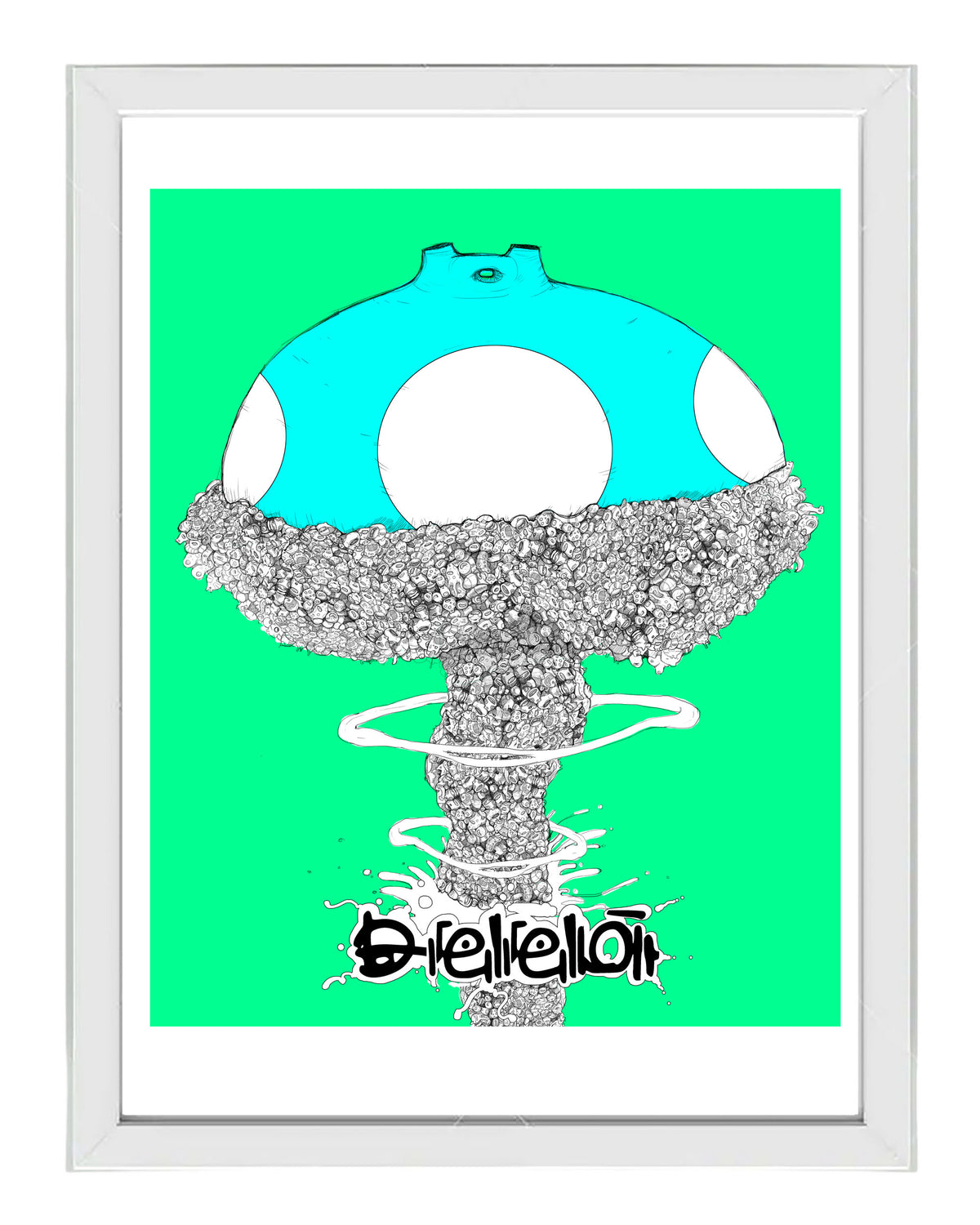 WAKO.Mushroom.Cloud, grabado edición limitada