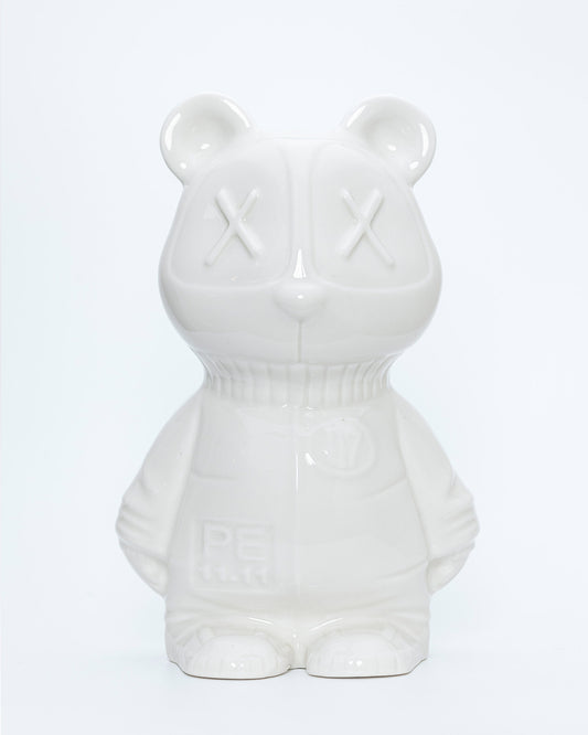 PANDA ATÓMICO, escultura en porcelana