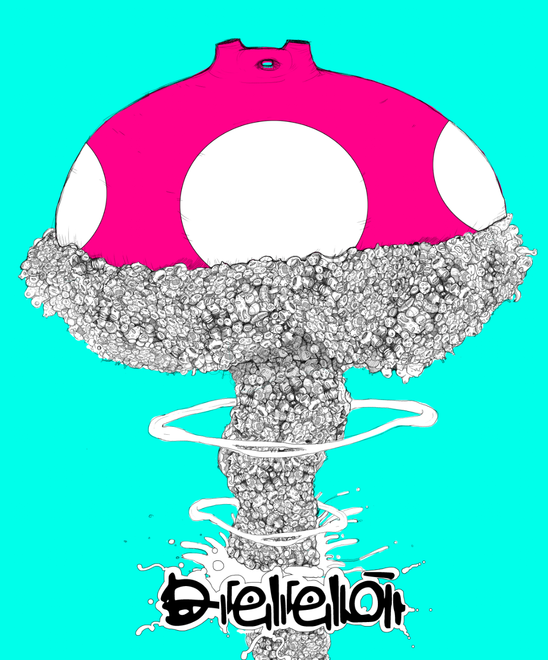 WAKO.Mushroom.Cloud, grabado edición limitada