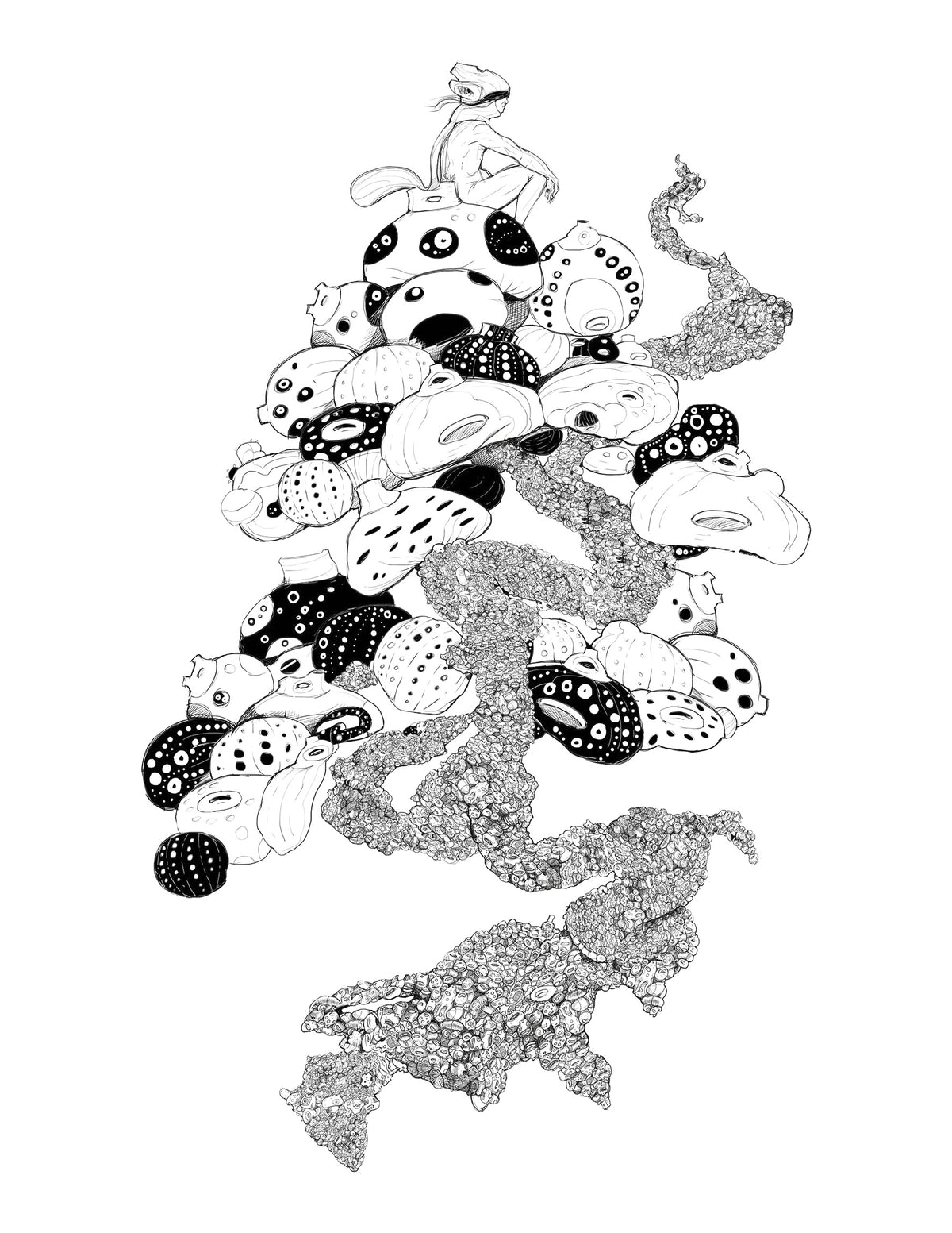 WAKO.Mushroom Bonsai I, grabado edición limitada