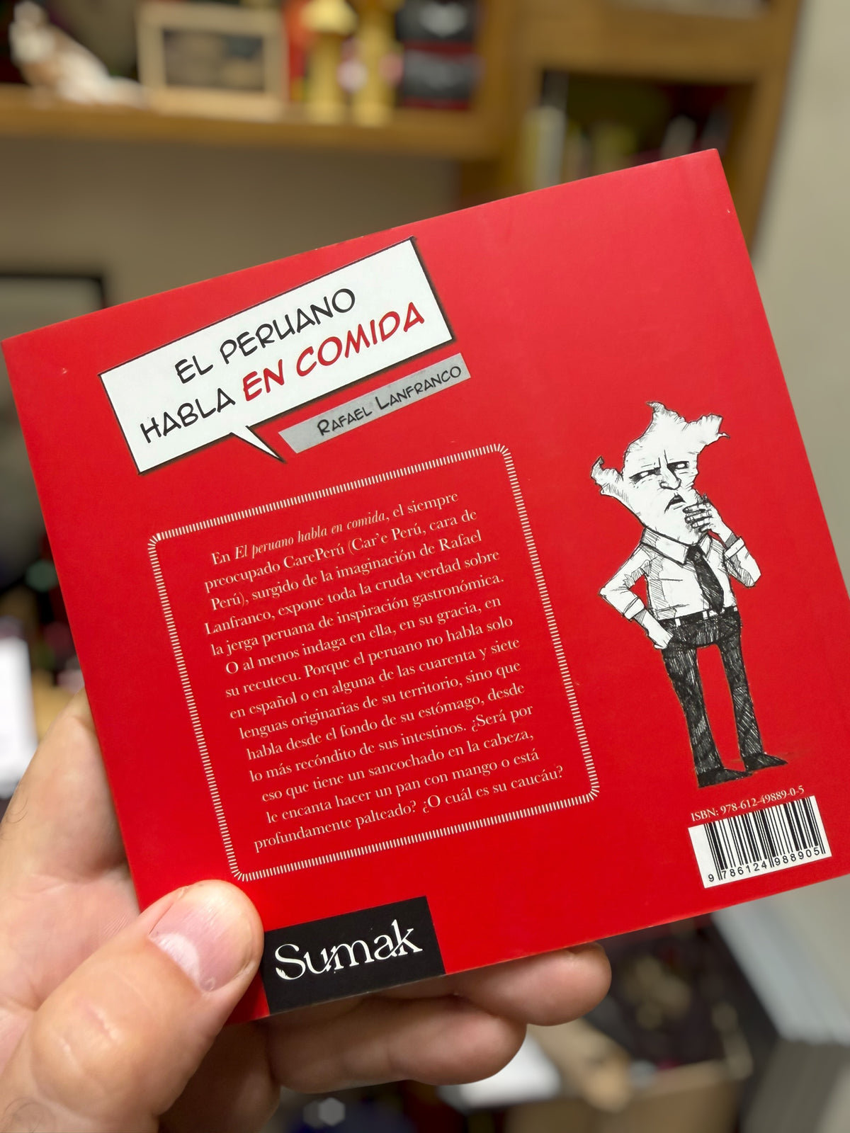 El peruano habla en comida, edición firmada por el autor.