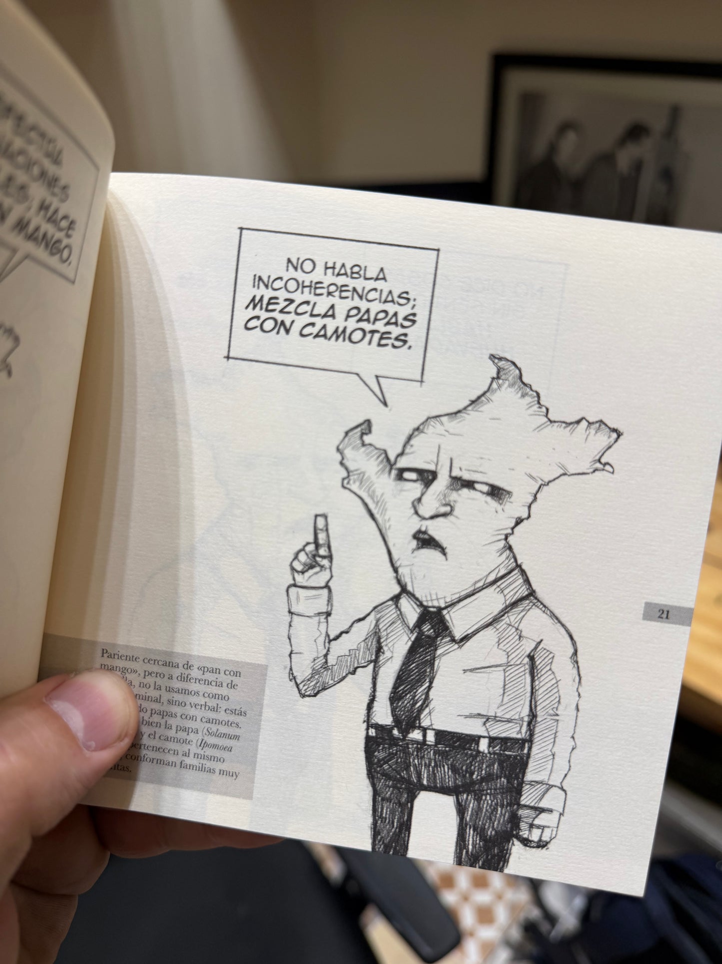 El peruano habla en comida, edición firmada por el autor.