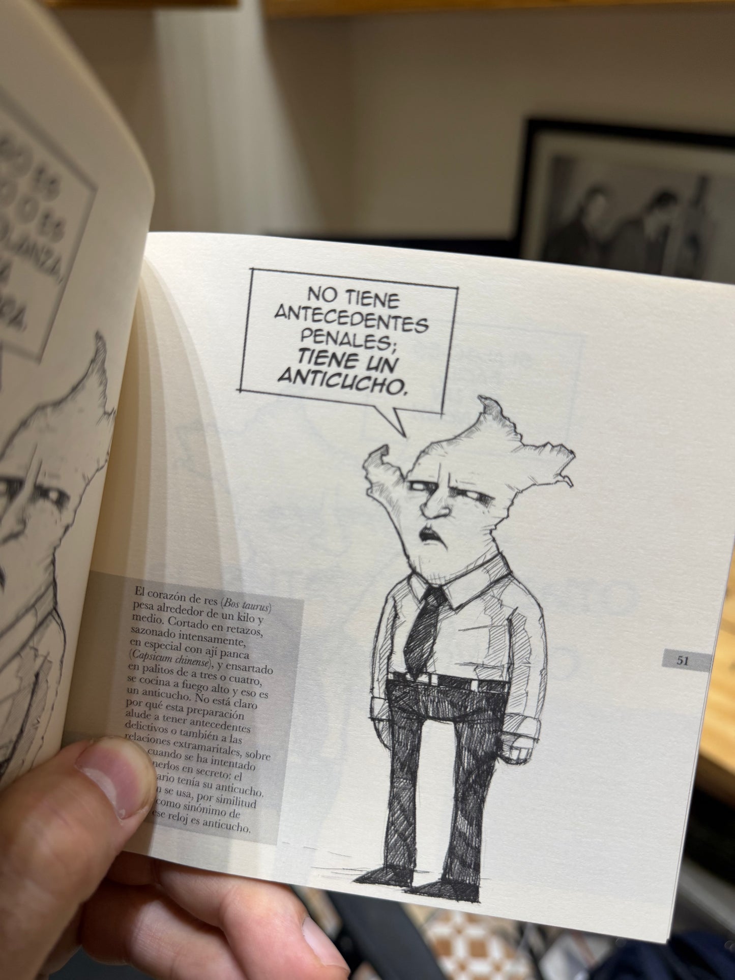 El peruano habla en comida, edición firmada por el autor.