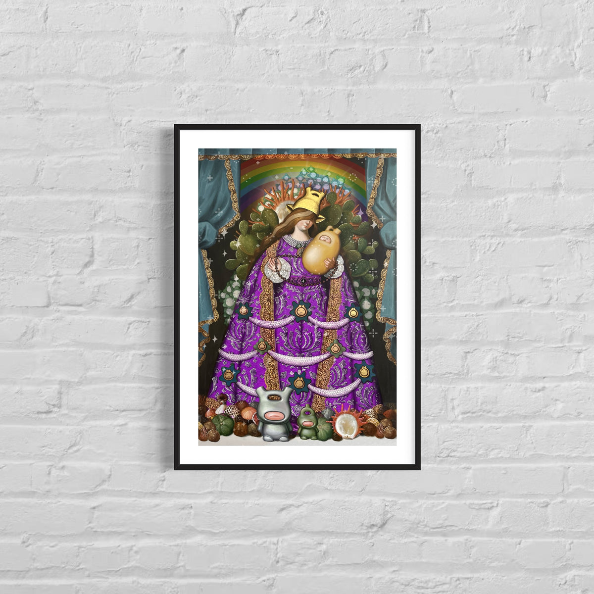 WAKO.FELINA.MADRE.MORADA, grabado edición limitada