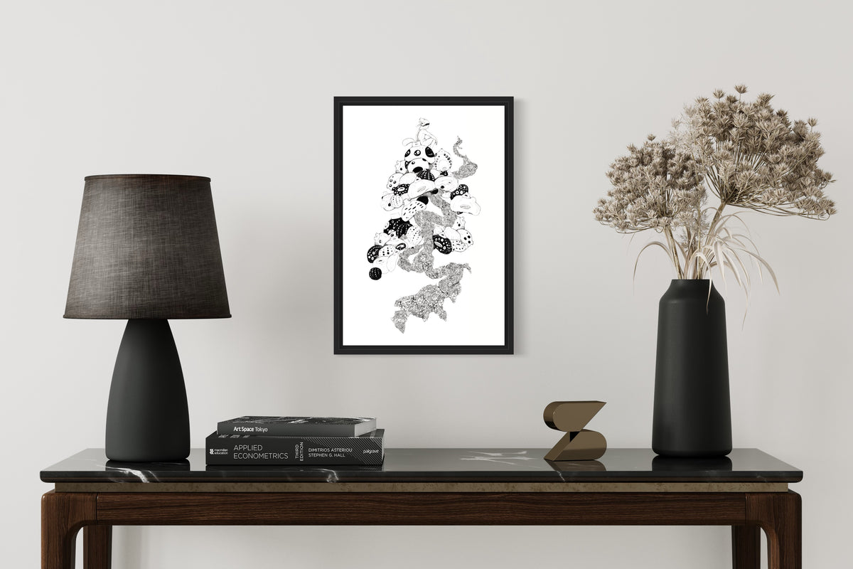 WAKO.Mushroom Bonsai I, grabado edición limitada