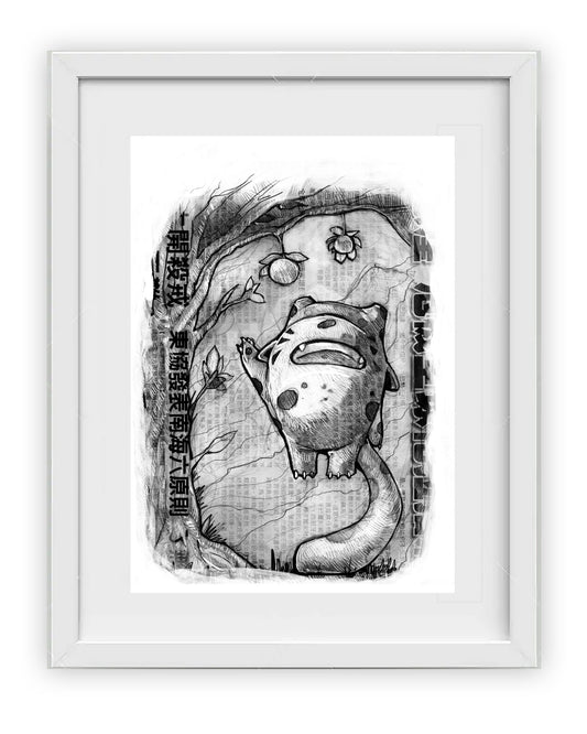 WAKO.FELINO.CHORO, grabado edición limitada