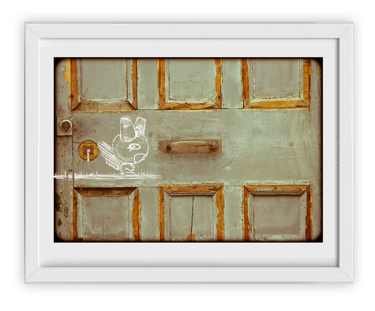 WAKO EN UNA PUERTA 1, grabado en edición limitada
