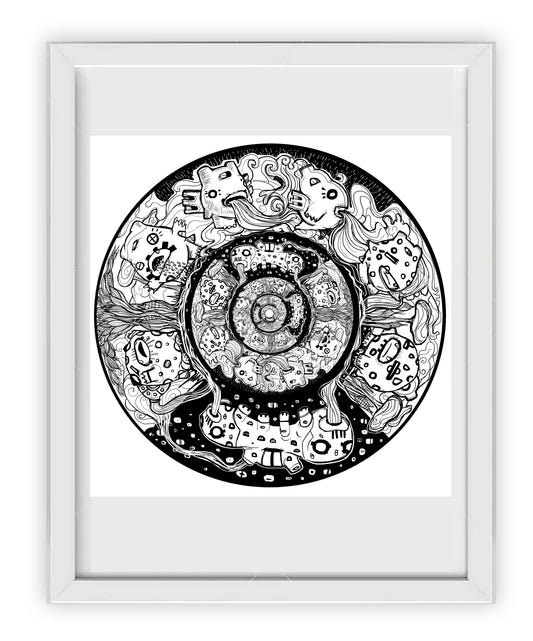 WAKO COSMOVISIÓN CIRCULAR, grabado en edición limitada.