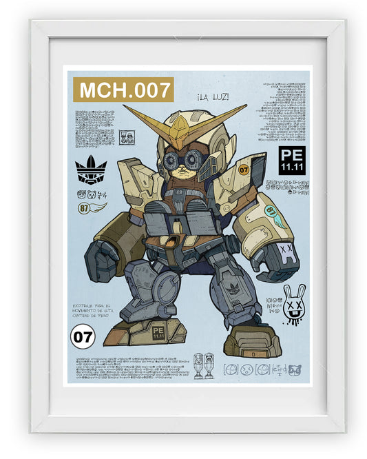 TOCUYO en Retro Mecha Exo-Suit, grabado edición limitada